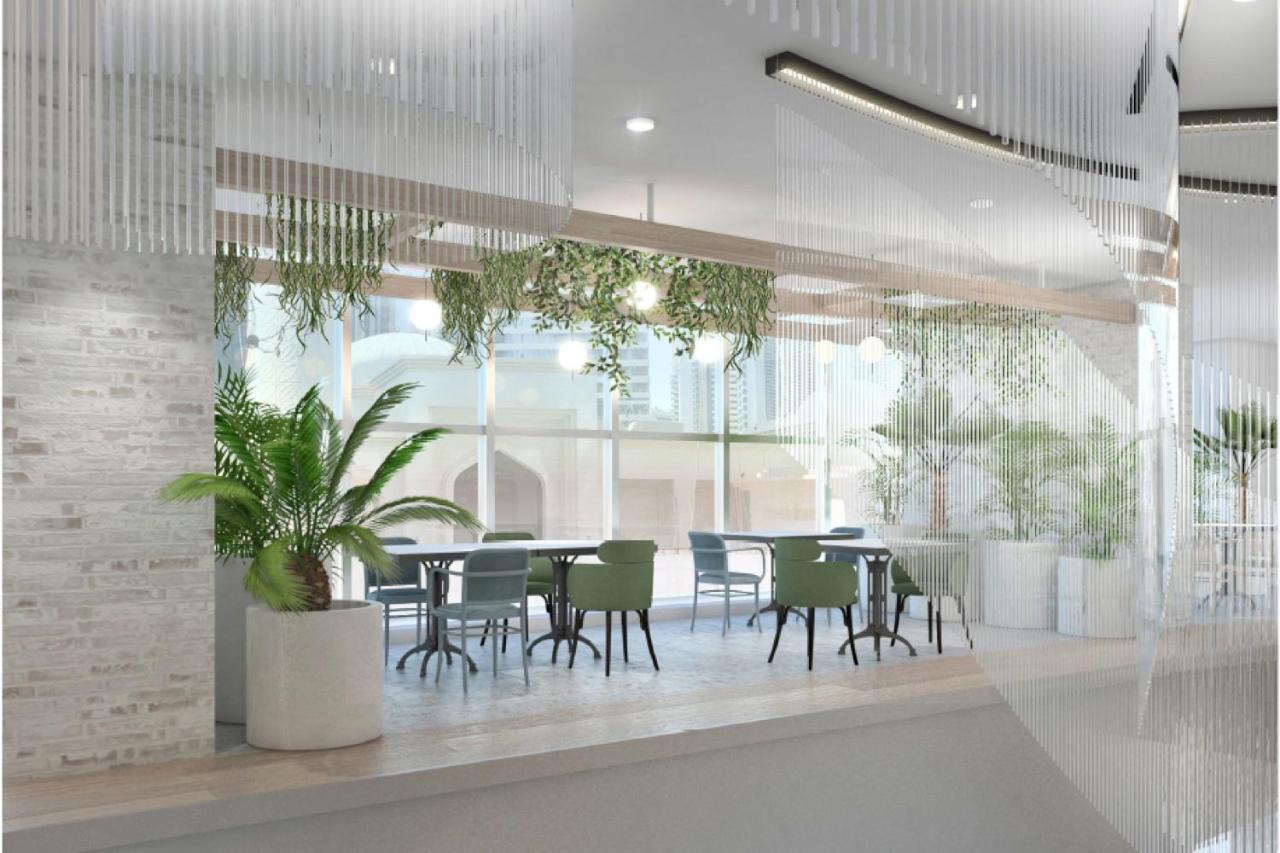 Element By Westin West Bay Doha Hotell Exteriör bild The interior of the new building