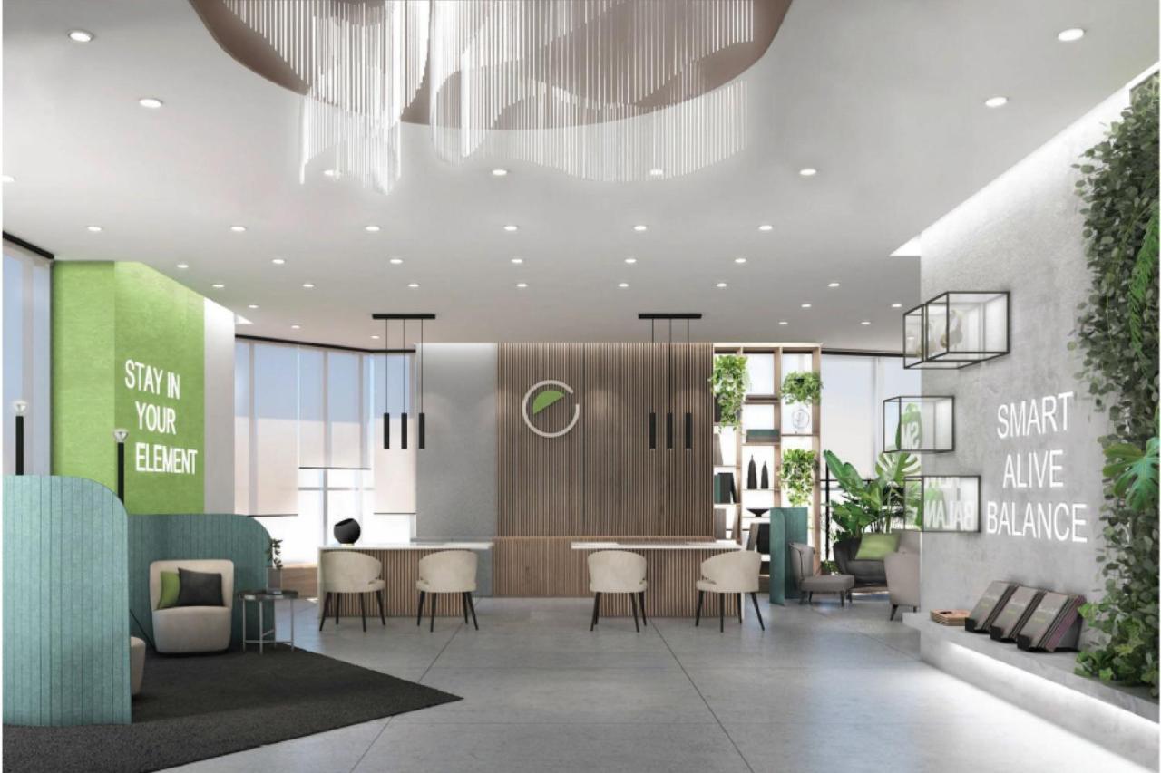 Element By Westin West Bay Doha Hotell Exteriör bild The lobby of the building