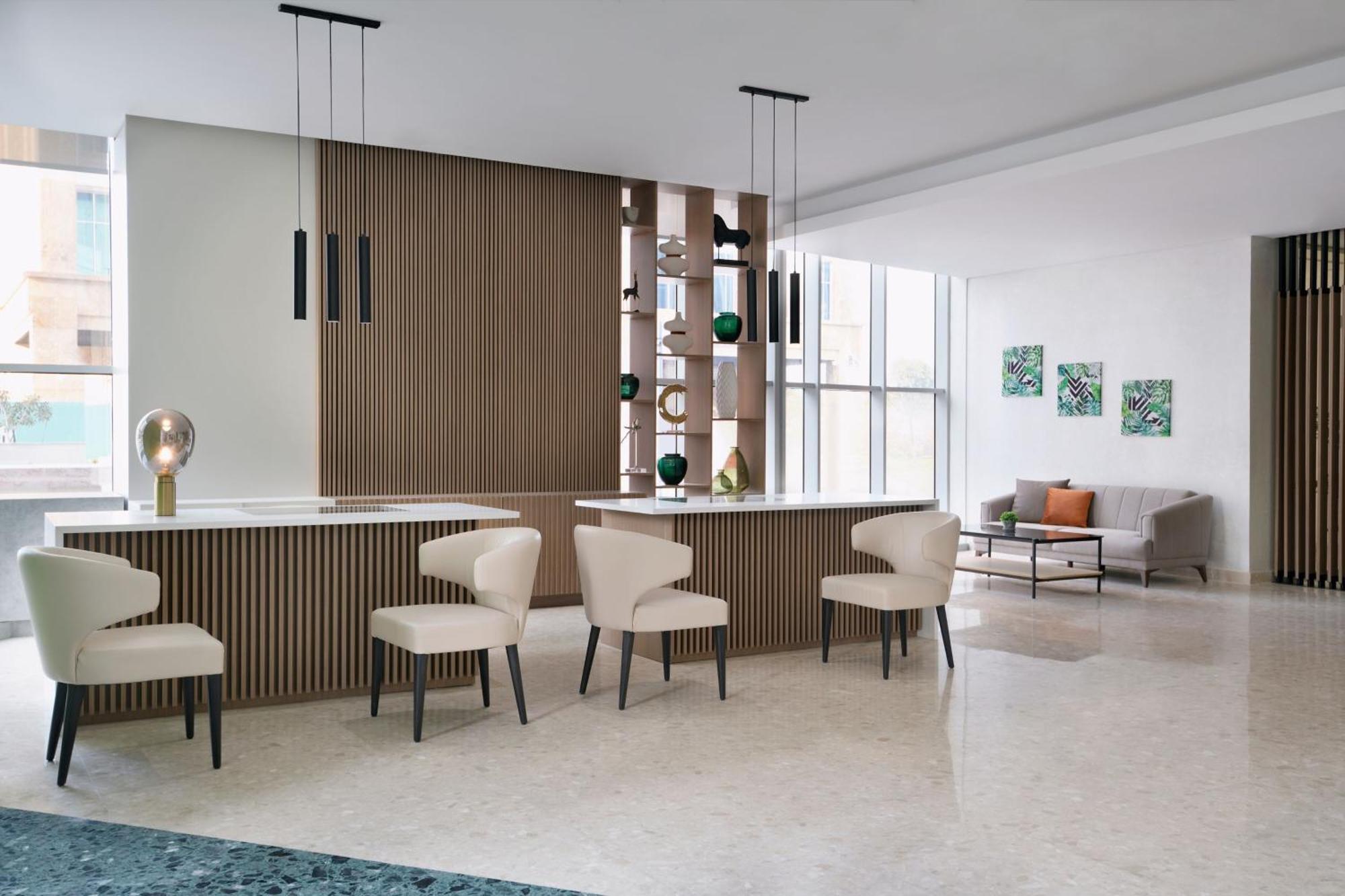 Element By Westin West Bay Doha Hotell Exteriör bild The interior of the hotel